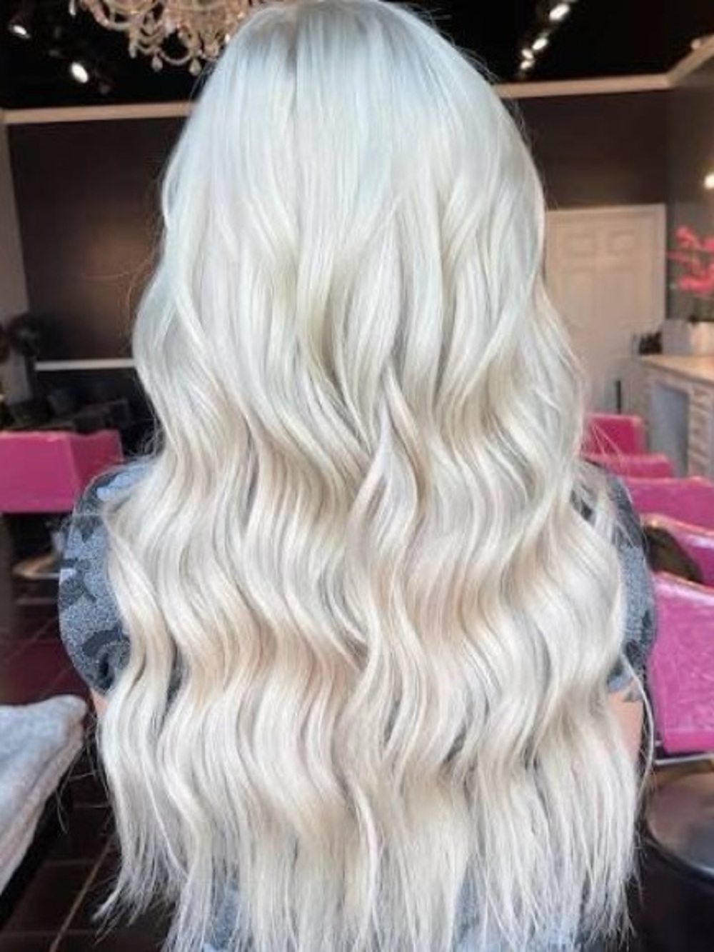 BELLAMI Professional tape in Hair extensions full pack - white Blonde 20”